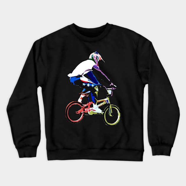 bmx Crewneck Sweatshirt by rickylabellevie